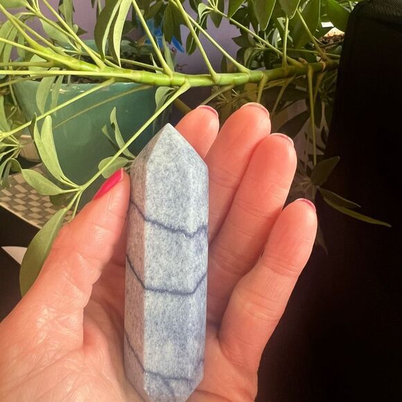 Blue Aventurine Double Terminated Meditation Wand (2) - Picture 2 of 10